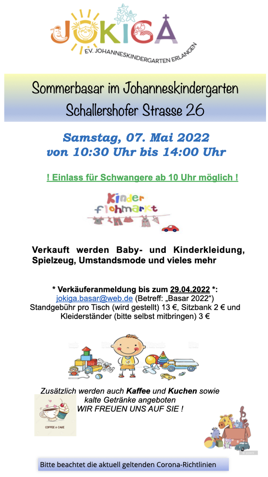Basar Johanneskindergarten Erlangen