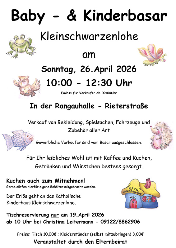 Basar in Kleinschwarzenlohe
