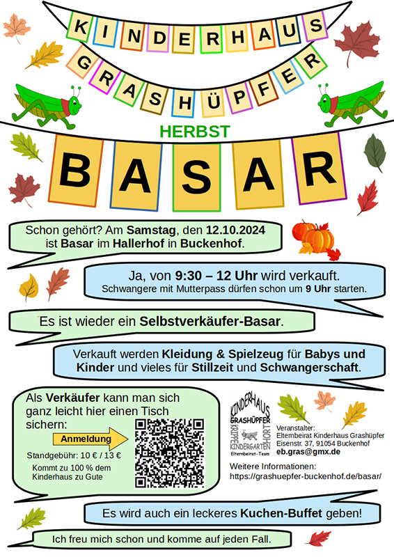 Basar Kinderhaus Grashüpfer