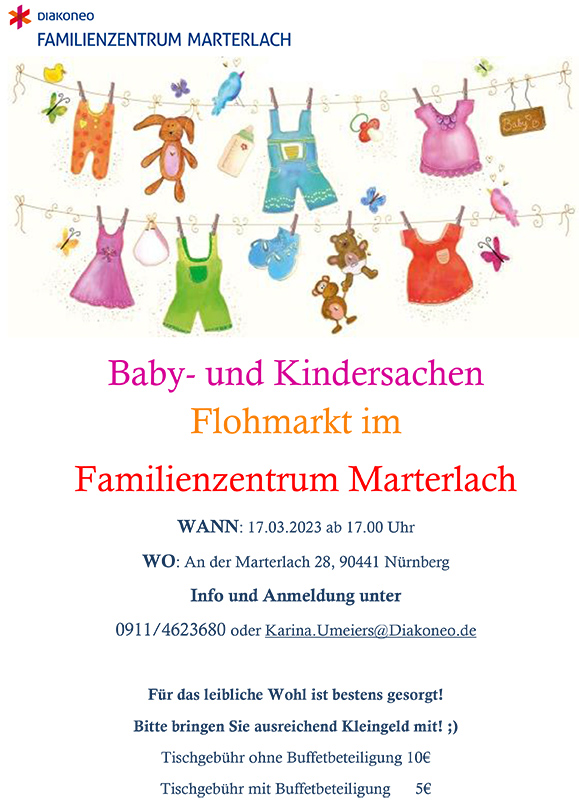 Flohmarkt Familienzentrum Marterlach