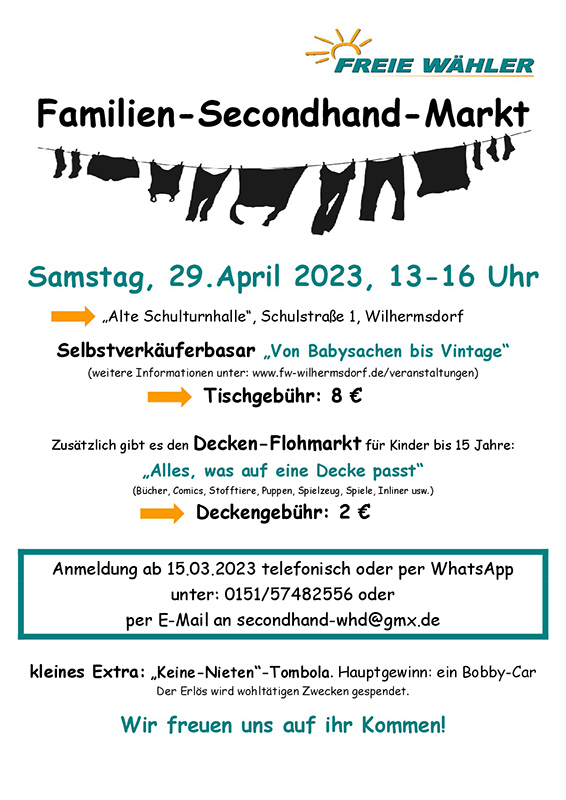Second Hand Markt Wilhermsdorf