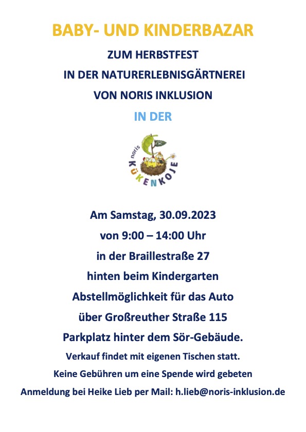 Kinderbasar Kükenkoje