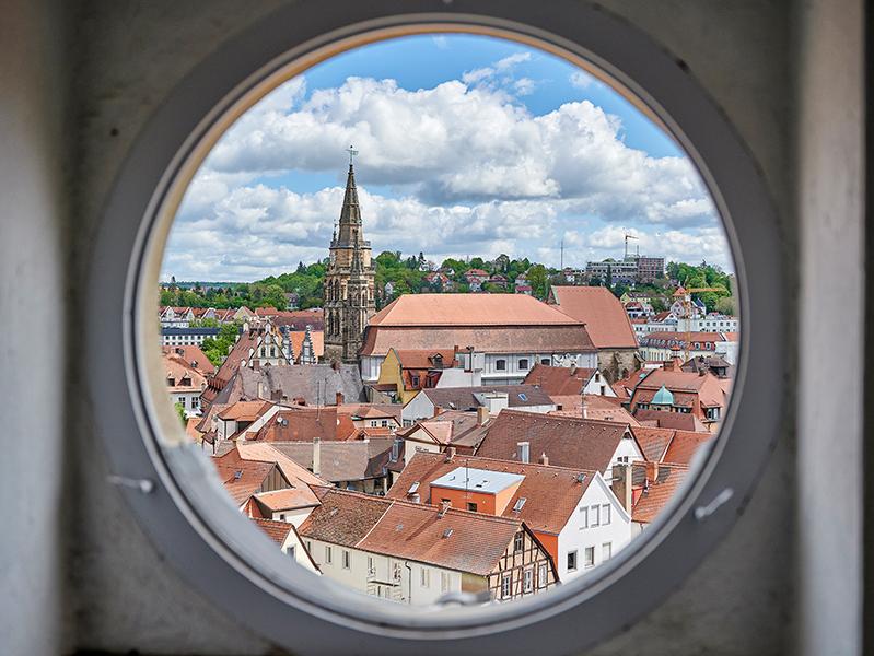 Blick vom Herrieder Tor in Ansbach
